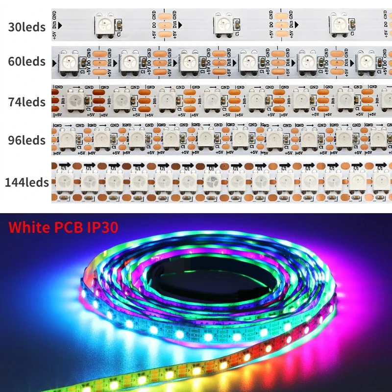 WS2812B Smart Led Strip Light  - Ws2812B Strip 5V ulasan dan harga