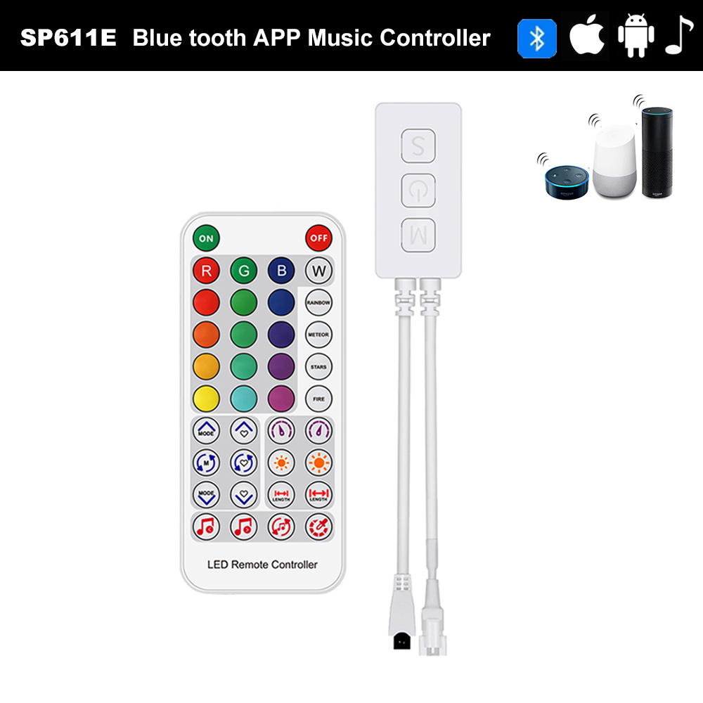 DC5-24V SP611E Bluetooth App B - Ws2812B ulasan dan harga