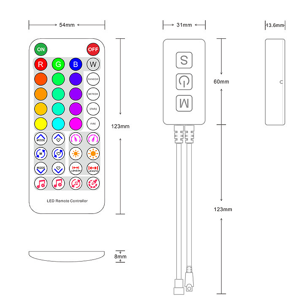 DC5-24V SP611E Bluetooth App B - Ws2812B ulasan dan harga