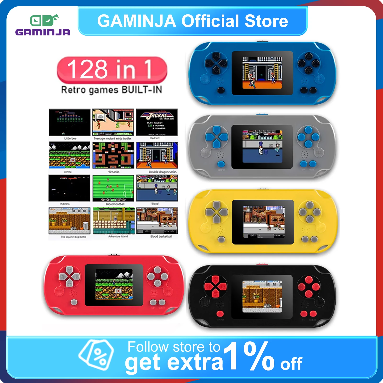 GAMINJA GC31 Classic Retro Gam - Tft Display 2.4 ulasan dan harga