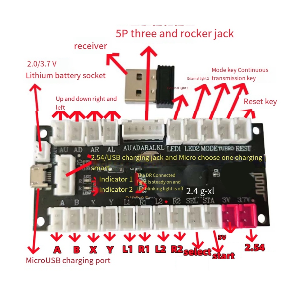 L77A 2.4G Wireless Zero Delay  - Joystick Module ulasan dan harga