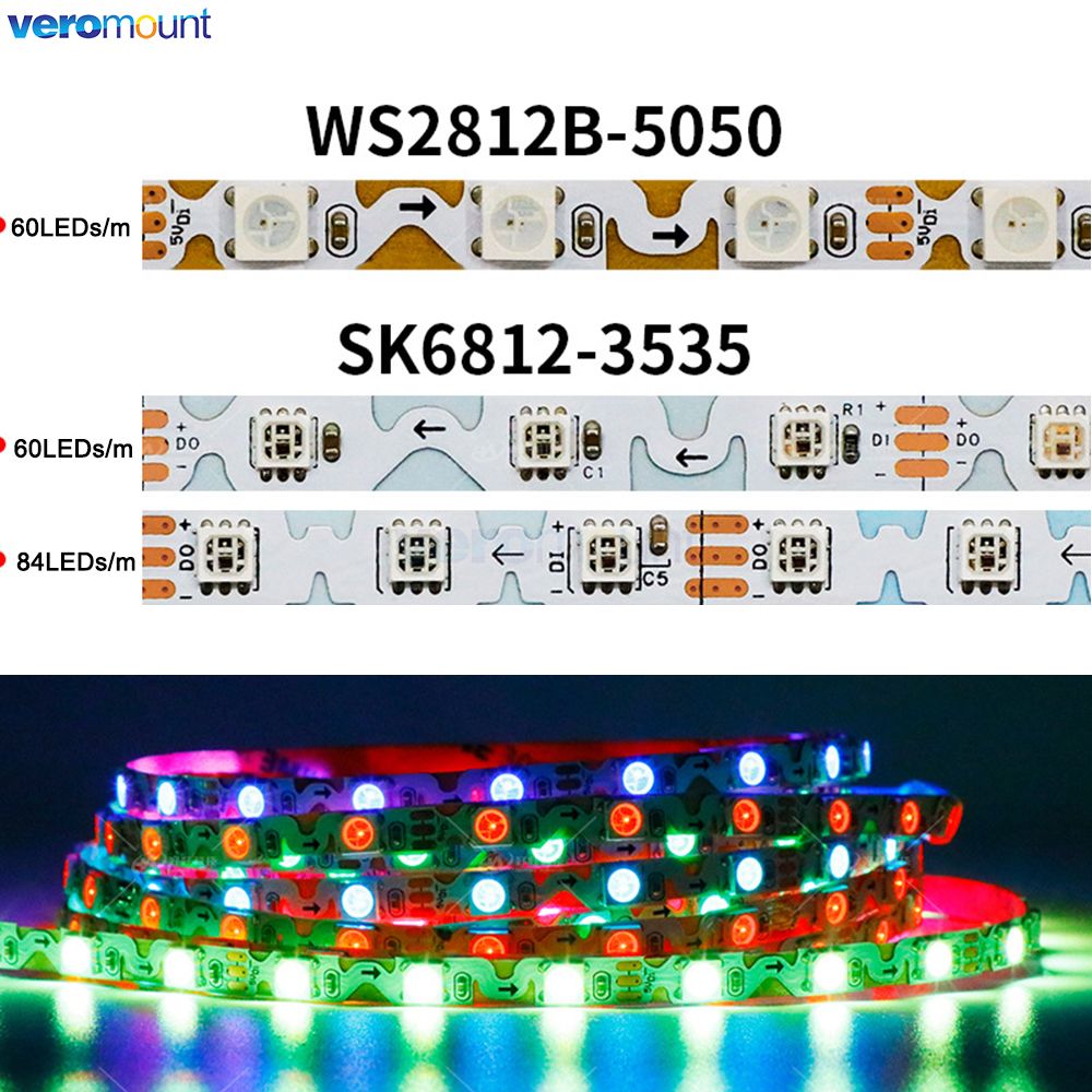 6mm Narrow With PCB S Shape Fl - Ws2812B Strip 5V ulasan dan harga