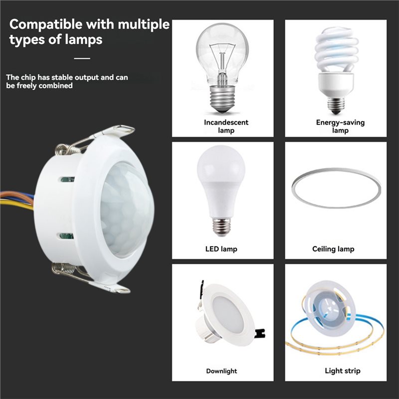 ABZL AC85-265V PIR Motion Sens - Pir Motion Sensor ulasan dan harga