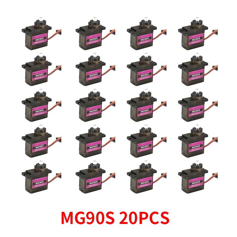 4/5/10/20PCS MG90S Metal Gear  - Servo Sg90 ulasan dan harga
