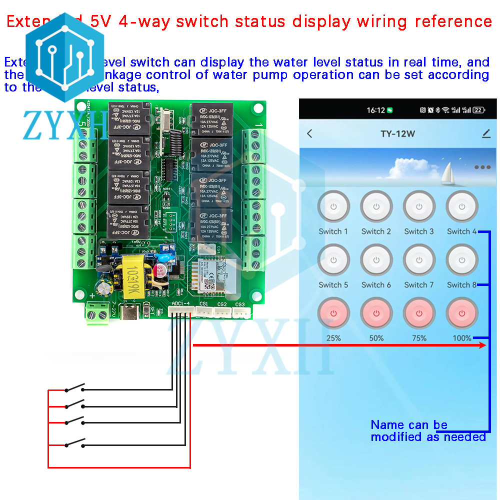 Tuya 8 Channel WiFi/Zigbee Rem - Relay Module 4 Channel ulasan dan harga