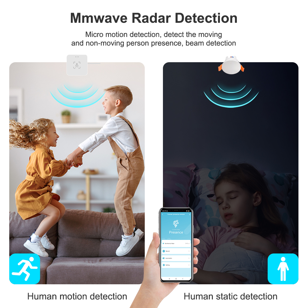 ZigBee MmWave Radar Human Pres - Pir Motion Sensor ulasan dan harga