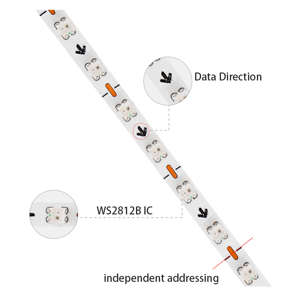 2.7mm WS2812B LED Strip Ultra  - Ws2812B Strip 5V ulasan dan harga